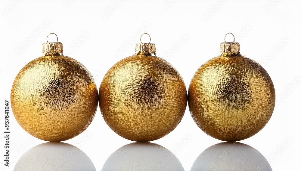 golden Christmas ball isolated on white background golden Christmas ball isolated on white background