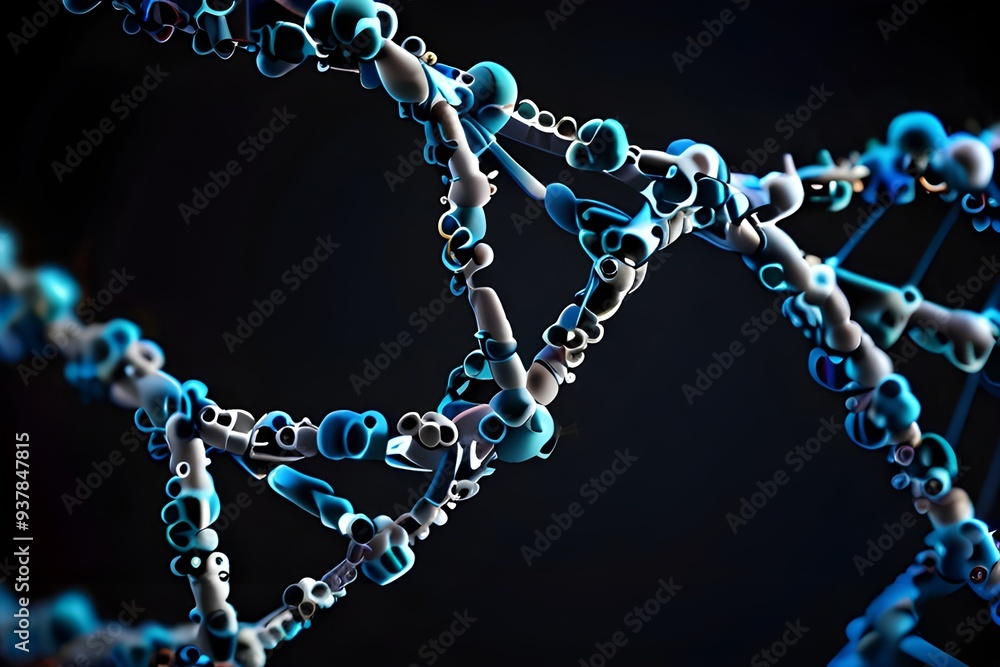 Diagram of a DNA double helix, emphasizing the iconic twisted structure and the complementary base pairing. Diagram of a DNA double helix, emphasizing the iconic twisted structure and the complementary base pairing.