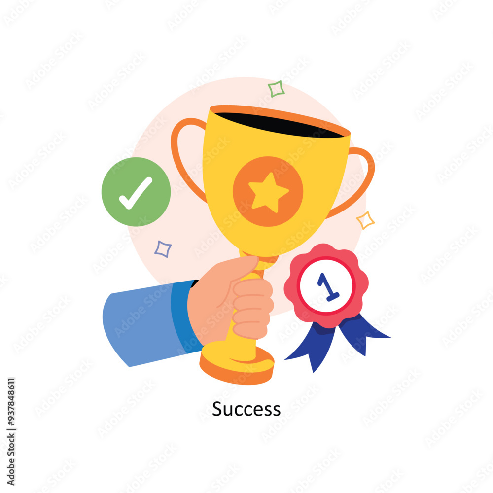Success Concepts Style illustrations. Success Concepts Style illustrations.