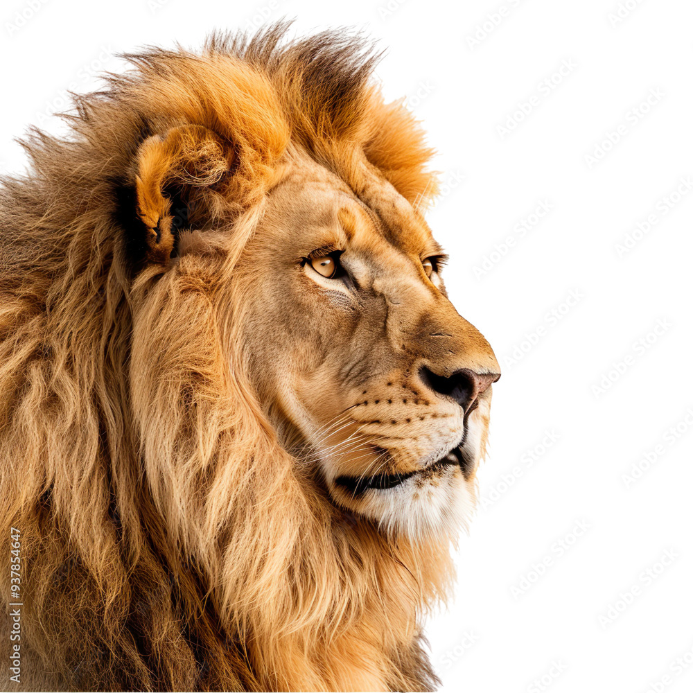 A lion isolated on a transparent background A lion isolated on a transparent background