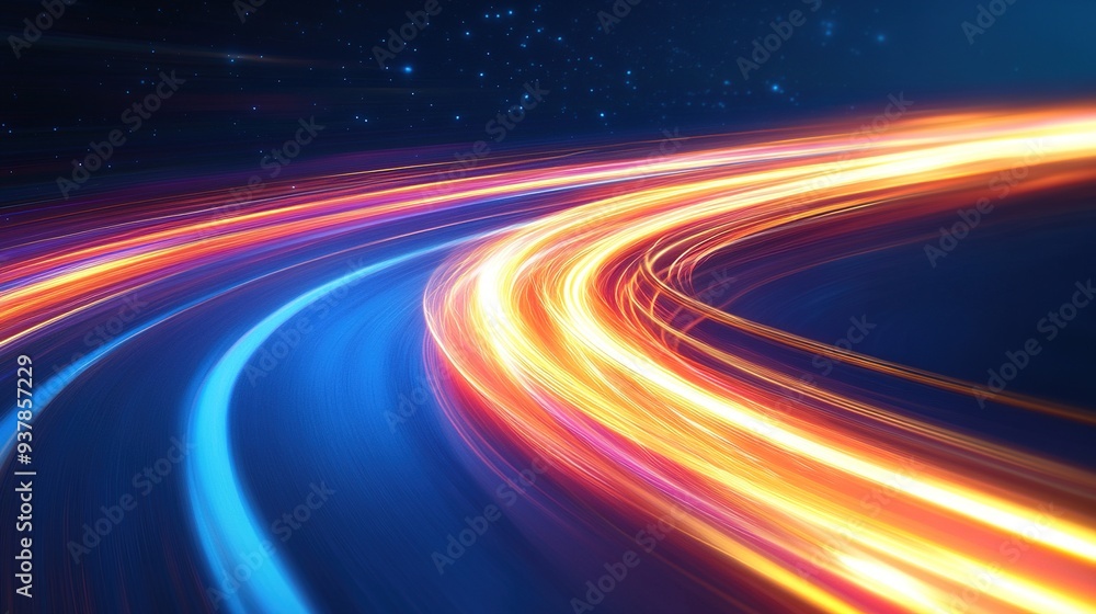 Concept of fast business success with visual elements representing speed Concept of fast business success with visual elements representing speed