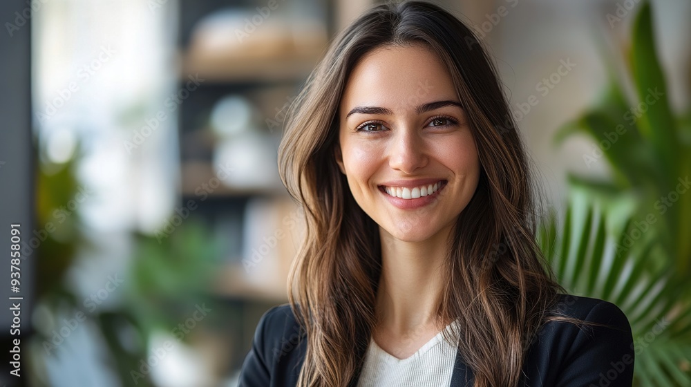 Confident businesswoman presenting her ideas in a modern conference room, focusing on communication skills Confident businesswoman presenting her ideas in a modern conference room, focusing on communication skills
