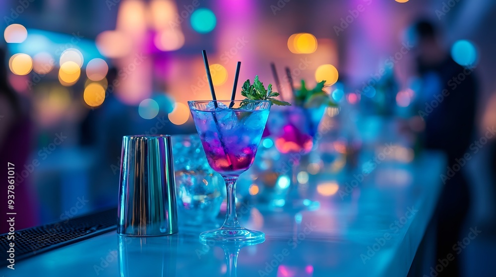 cocktail and wine at social events like party and weddings served by bartender and waiter evening beutiful indoor and outdoor lights : Generative AI cocktail and wine at social events like party and weddings served by bartender and waiter evening beutiful indoor and outdoor lights : Generative AI