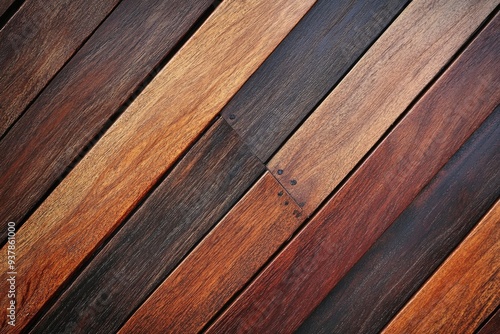 mahogany wood texture diagonal brown , ai