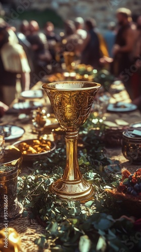 Chalice Medieval Banquet Christianity, Wicca Religion Spiritual Symbol