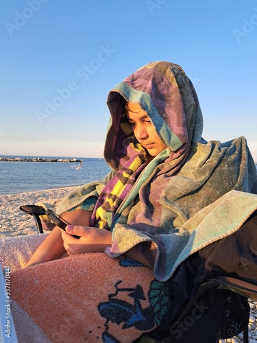 ragazzo al mare