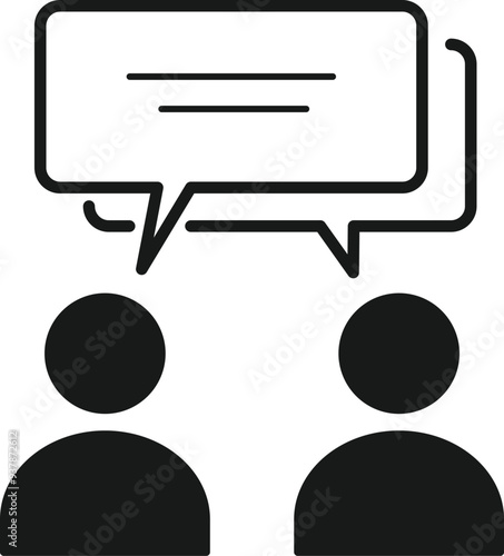 man chat icon. people chat icon. massage icon vector