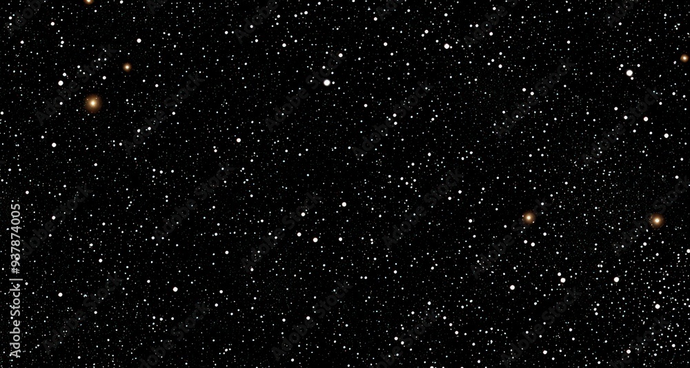 Fototapeta premium a beautiful night sky full of stars. There are three bright stars in the center of the image. The stars are twinkling and shining. The sky is dark and mysterious.