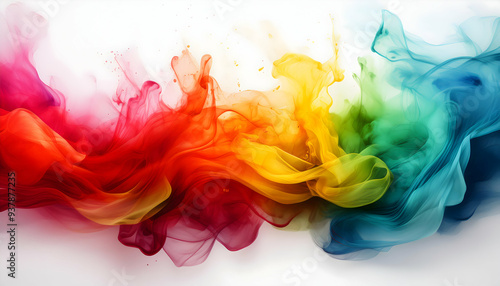 abstract colorful smoke