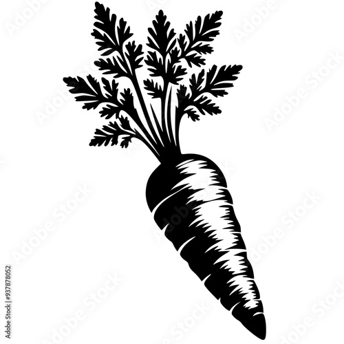 Carrot vegetable silhouette