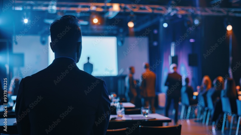 IT Networking Event with Professionals in a large Conference Atmosphere IT Networking Event with Professionals in a large Conference Atmosphere