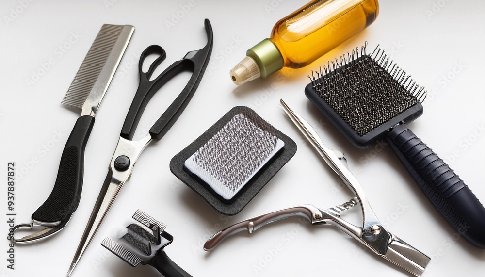 Small transparent background pet grooming tools. Small transparent background pet grooming tools.