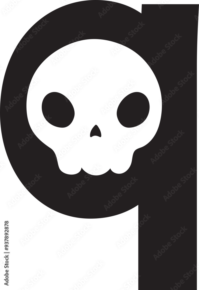 skull halloween font q skull halloween font q