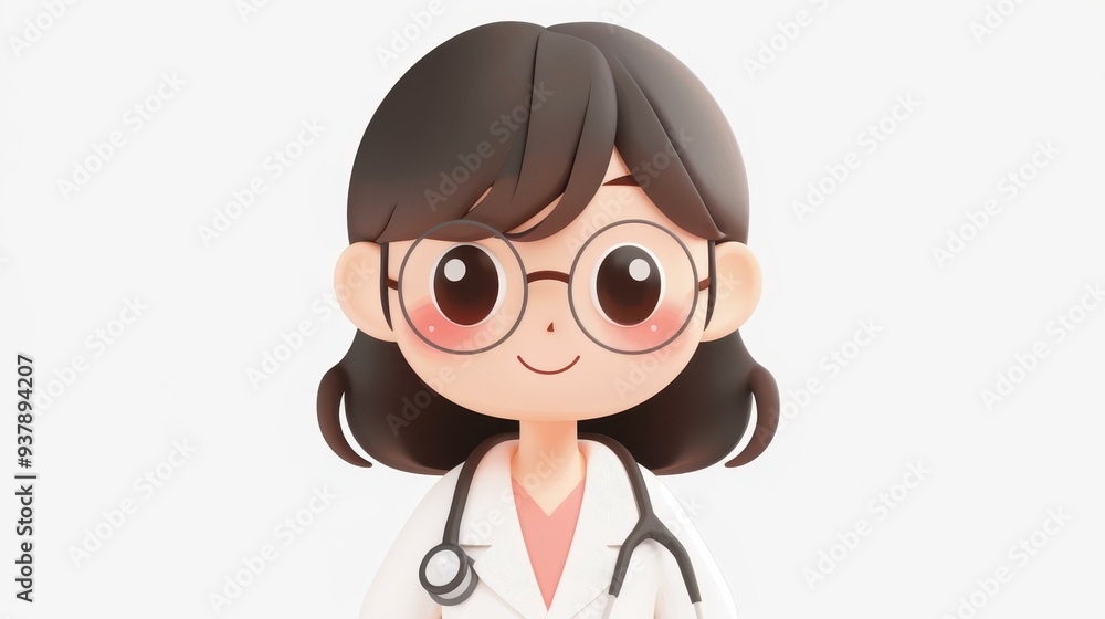 This delightful 3D doctor figure adds joy and expertise, perfect for engaging and playful healthcare communications. This delightful 3D doctor figure adds joy and expertise, perfect for engaging and playful healthcare communications.