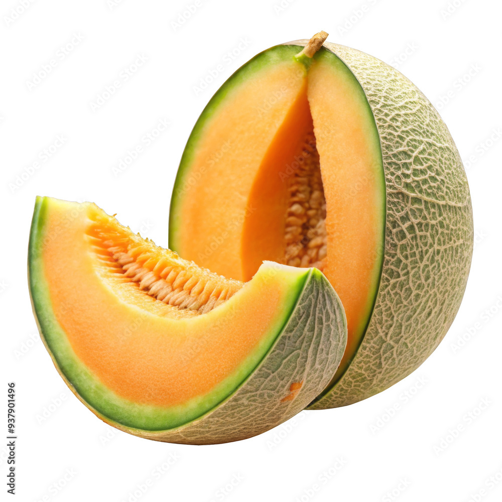melon isolated on white background melon isolated on white background