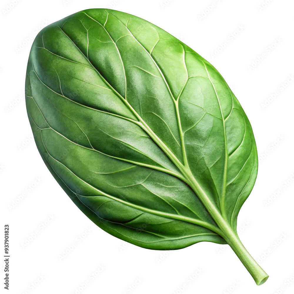 Obraz premium green spinach isolated on white