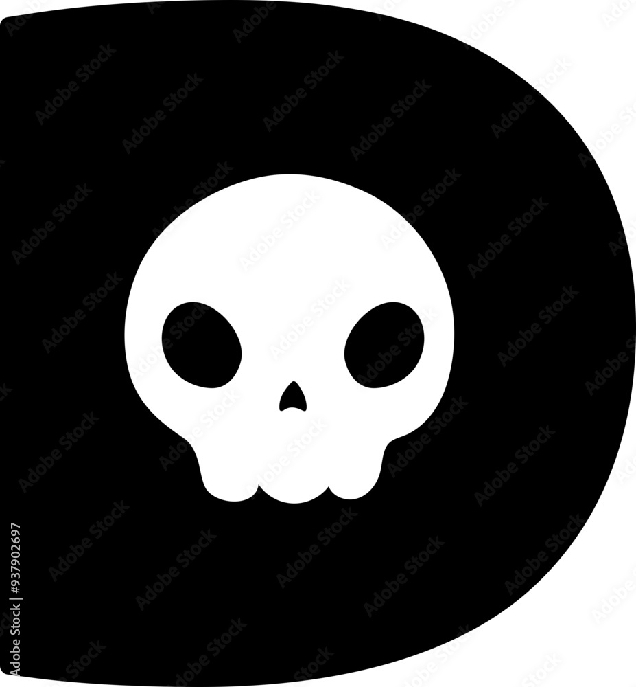 skull halloween font uppercase d skull halloween font uppercase d