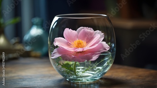 flower in glass