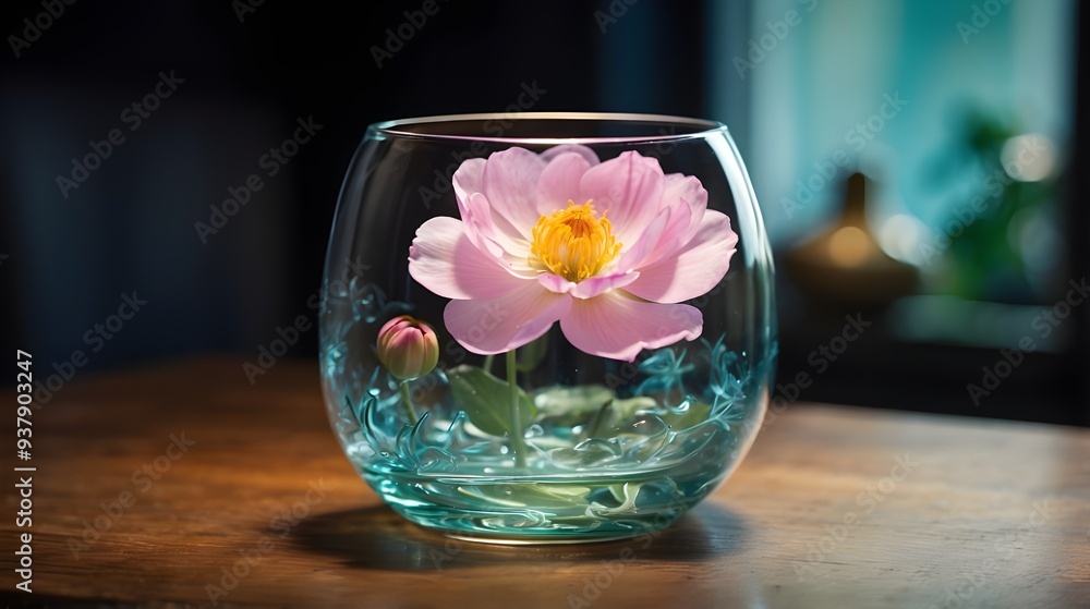 flower in glass flower in glass