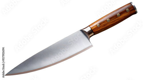 Chef's Knife on a transparent background. photo