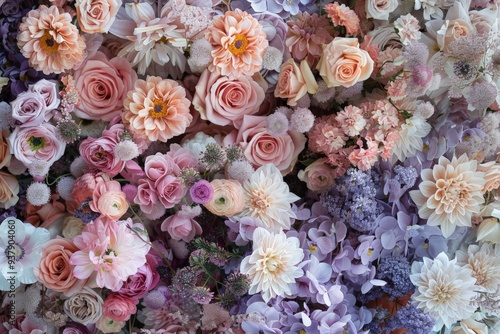 Delicate Pastel Floral Arrangement.