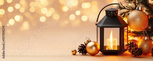 Lantern Lighting for a celebration, warm golden tones with soft shadows, detailed flame and lantern textures