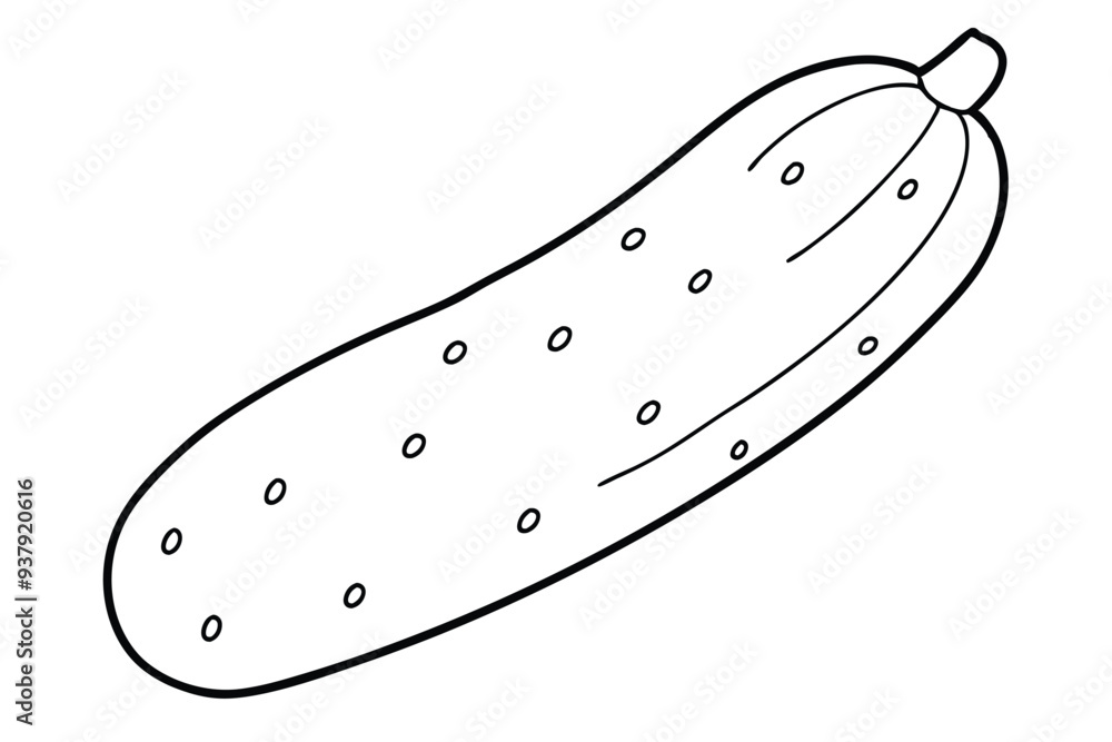 Cucumber vegetable art vector illustration Cucumber vegetable art vector illustration