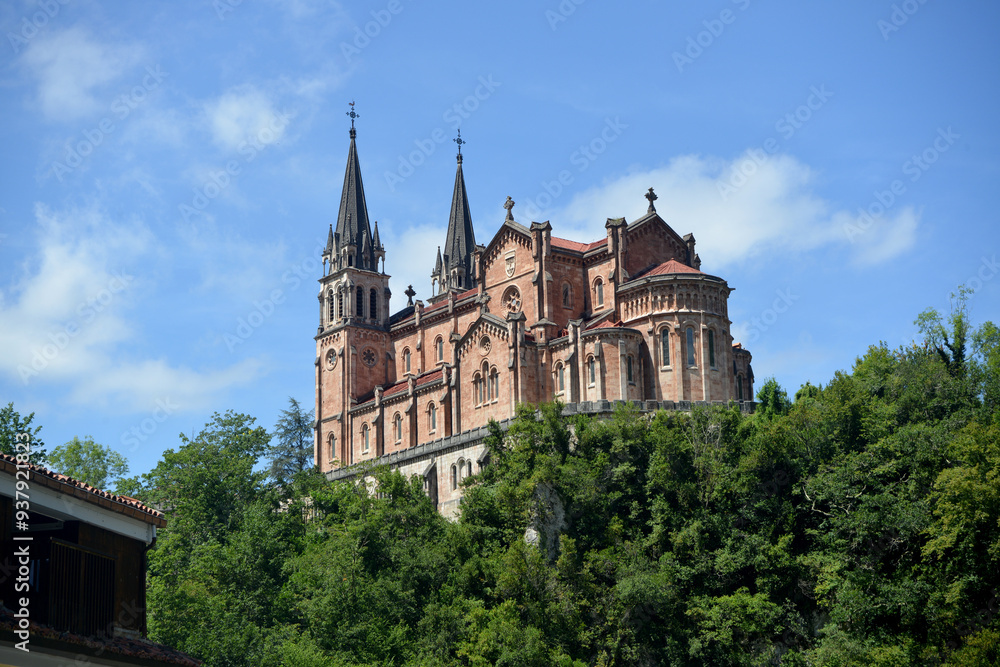Basílica de Santa María la Real in Covadonga Basílica de Santa María la Real in Covadonga