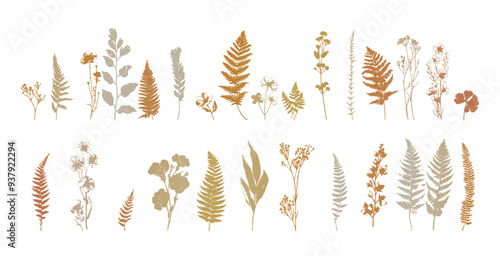 Detailed trendy design for natural products, wall art, social media, prints, invitations and branding design. Vector set of line drawings of decorated women's heads with flowers, plants and leaves.