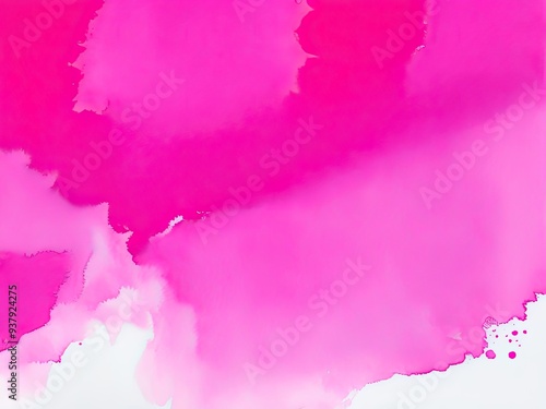 Hot pink background painted in watercolor