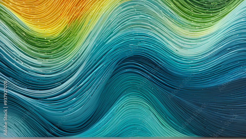 Fototapeta premium Background that exudes artistic elegance, filled with swirling patterns, harmonious color palettes