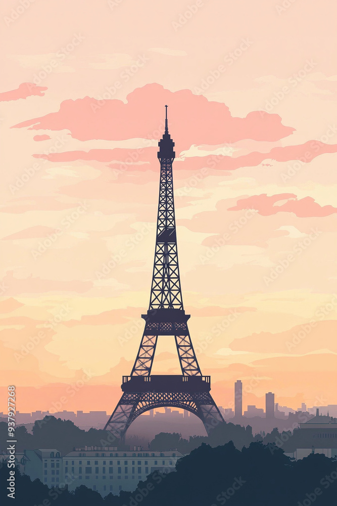 Naklejka premium Eifelturm