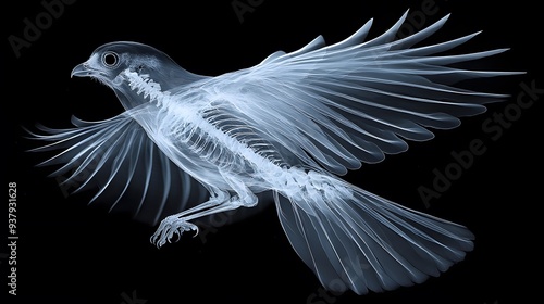 X-Ray Bird in Flight. photo