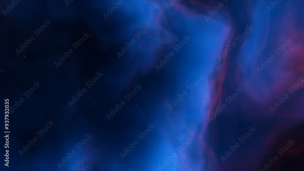 Space illustration with a color glow
Space illustration with a color glow