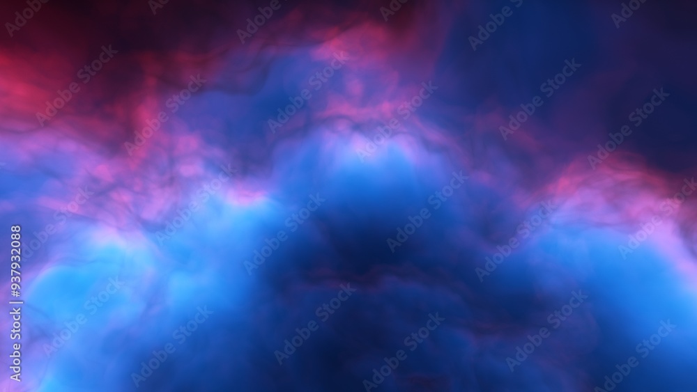Space illustration with a color glow
Space illustration with a color glow