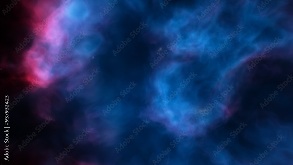 Space illustration with a color glow
Space illustration with a color glow