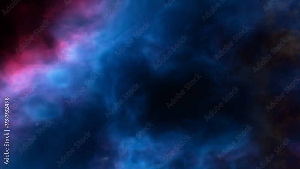 Space illustration with a color glow
Space illustration with a color glow