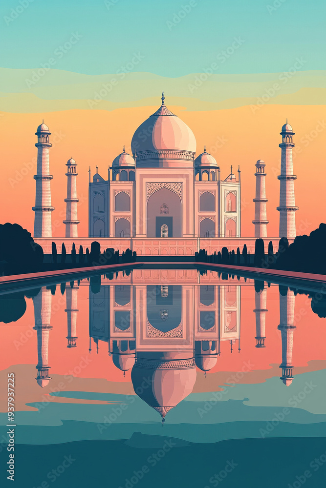 Naklejka premium Taj mahal