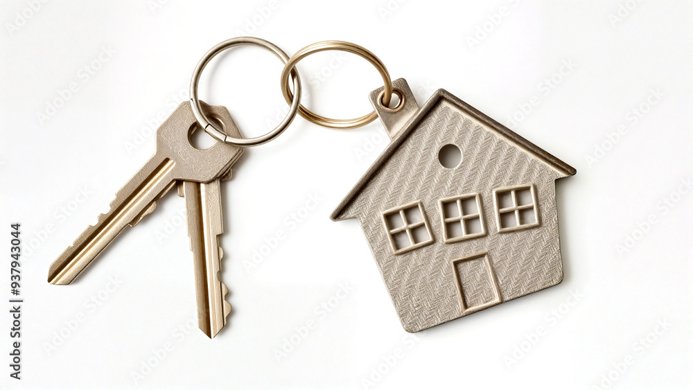 house key isolated on white house key isolated on white