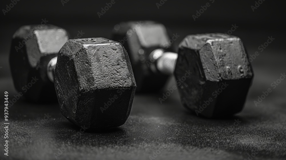Fitness blog background image featuring dumbbells