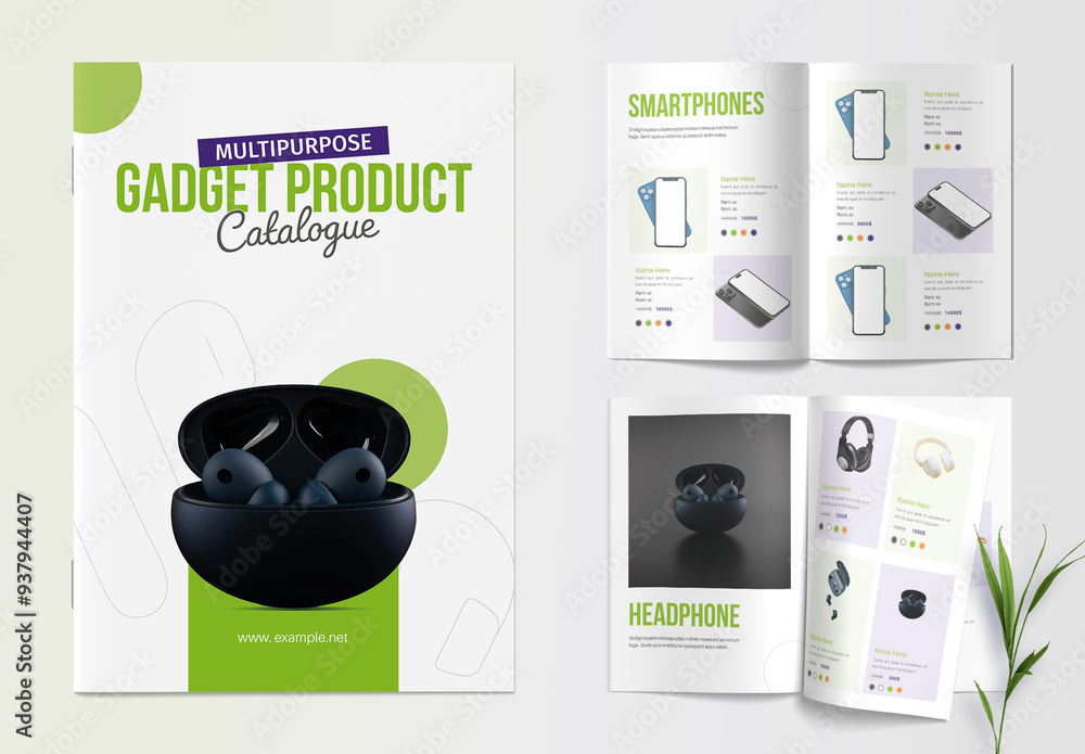 Gadget Product Catalog Layout Stock Template Adobe Stock
