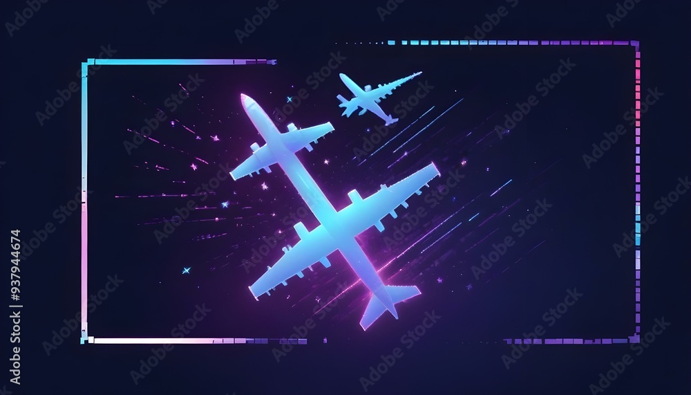 Jumbu Jet Commercial airplane on white background instant frame Flying airplane symbol Jumbu Jet Commercial airplane on white background instant frame Flying airplane symbol