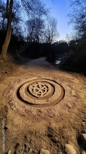 Triple Moon Lunar Ritual Wicca Religion Spiritual Symbol photo