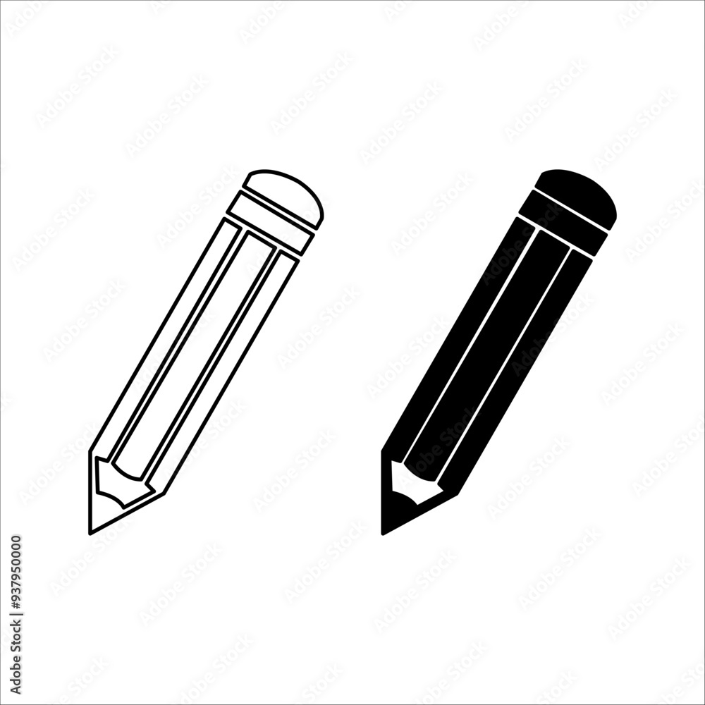 Pencil icon. for mobile concept and web design. vector illustration Pencil icon. for mobile concept and web design. vector illustration