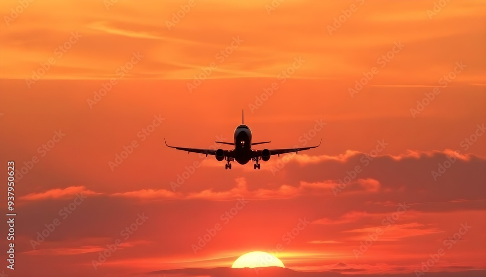 Jumbu Jet Commercial airplane on white background instant frame Flying airplane symbol Jumbu Jet Commercial airplane on white background instant frame Flying airplane symbol