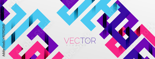 Color bend lines with shadow texture effect. Vector Illustration For Wallpaper, Banner, Background, Card, Book Illustration, landing page