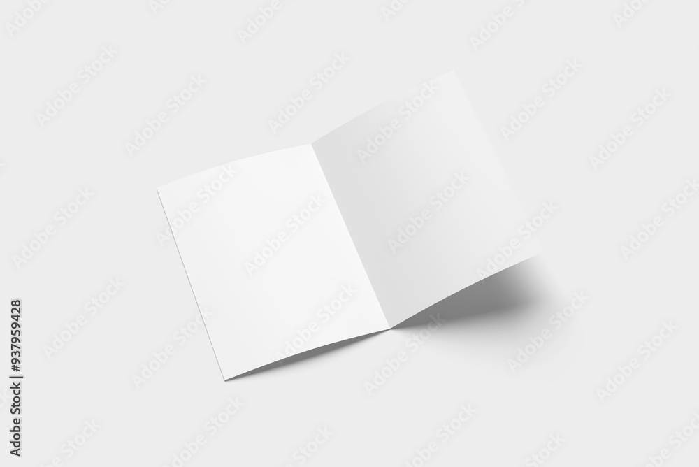 DL Bifold Blank Modeling blank sheet of paper DL Bifold Blank Modeling blank sheet of paper
