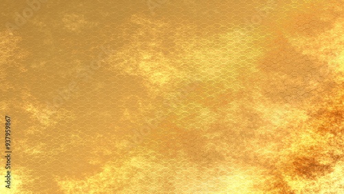 金色の和柄模様・背景	