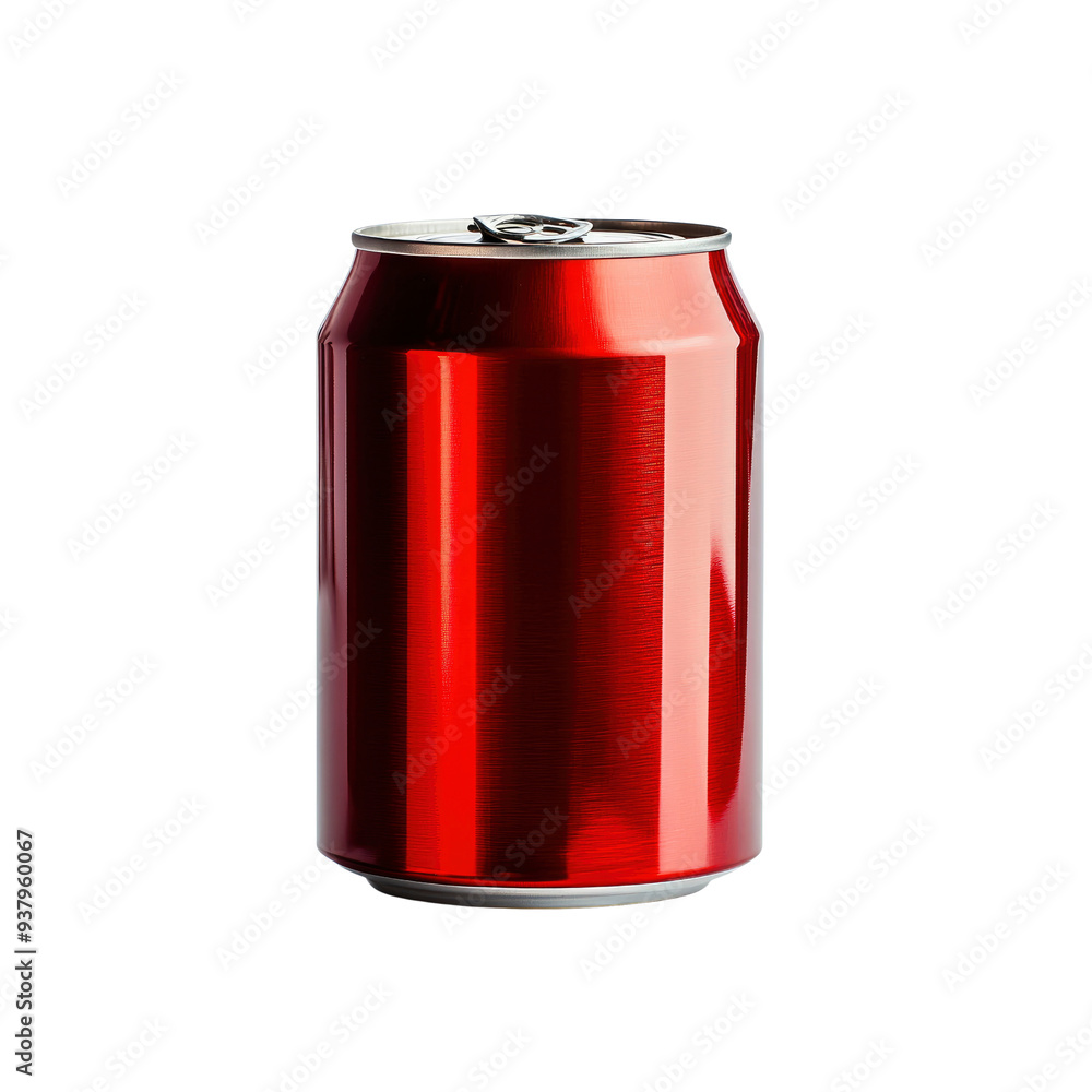Red Aluminum Can with Ring Pull Red Aluminum Can with Ring Pull