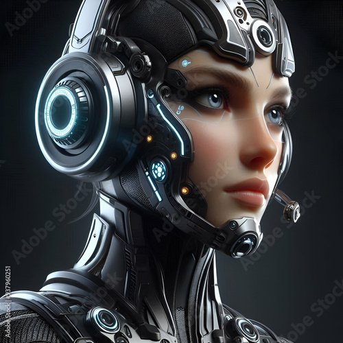 Intricate Humanoid Robot with Single Eye Focus